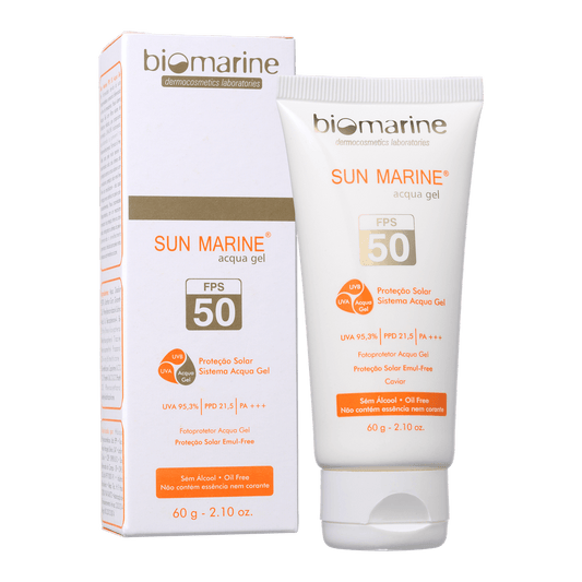Gel Protetor Solar Facial Sun Marine Acqua FPS 50 60g