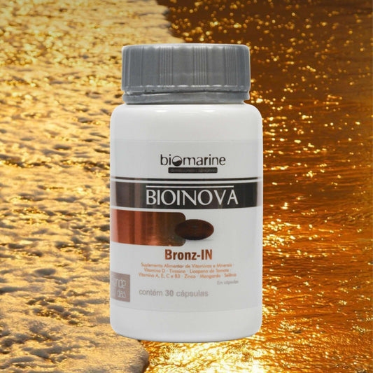 Nutricosmético Antioxidante Bioinova Bronzin 30 cps