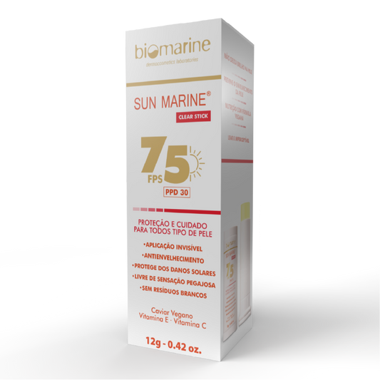 Protetor Solar Bastão Incolor Clear Stick FPS 75 - 12g