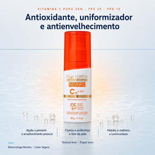 Sérum Anti-Idade Vitamina C ReverC C12 Fort 40g