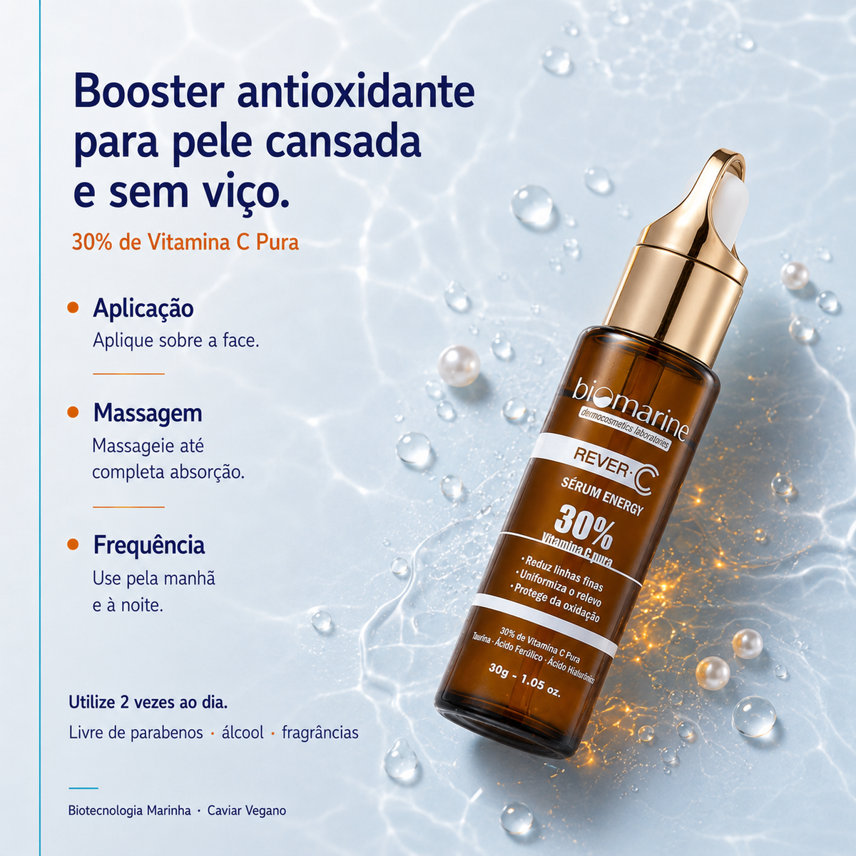 Sérum Anti-Idade Vitamina C 30% Rever C Serum Energy