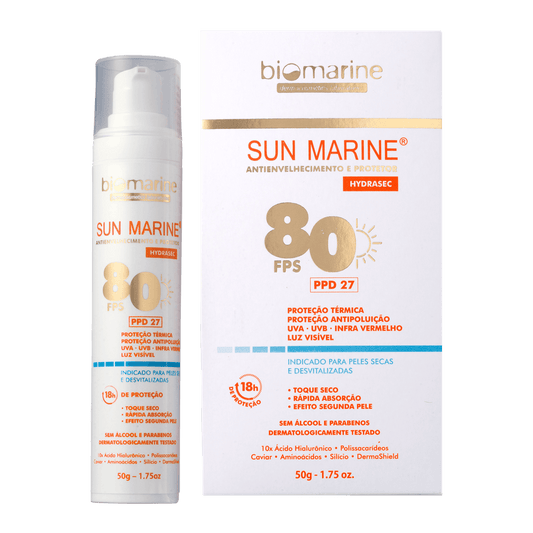 Protetor Solar Facial Sun Marine FPS 80 50g