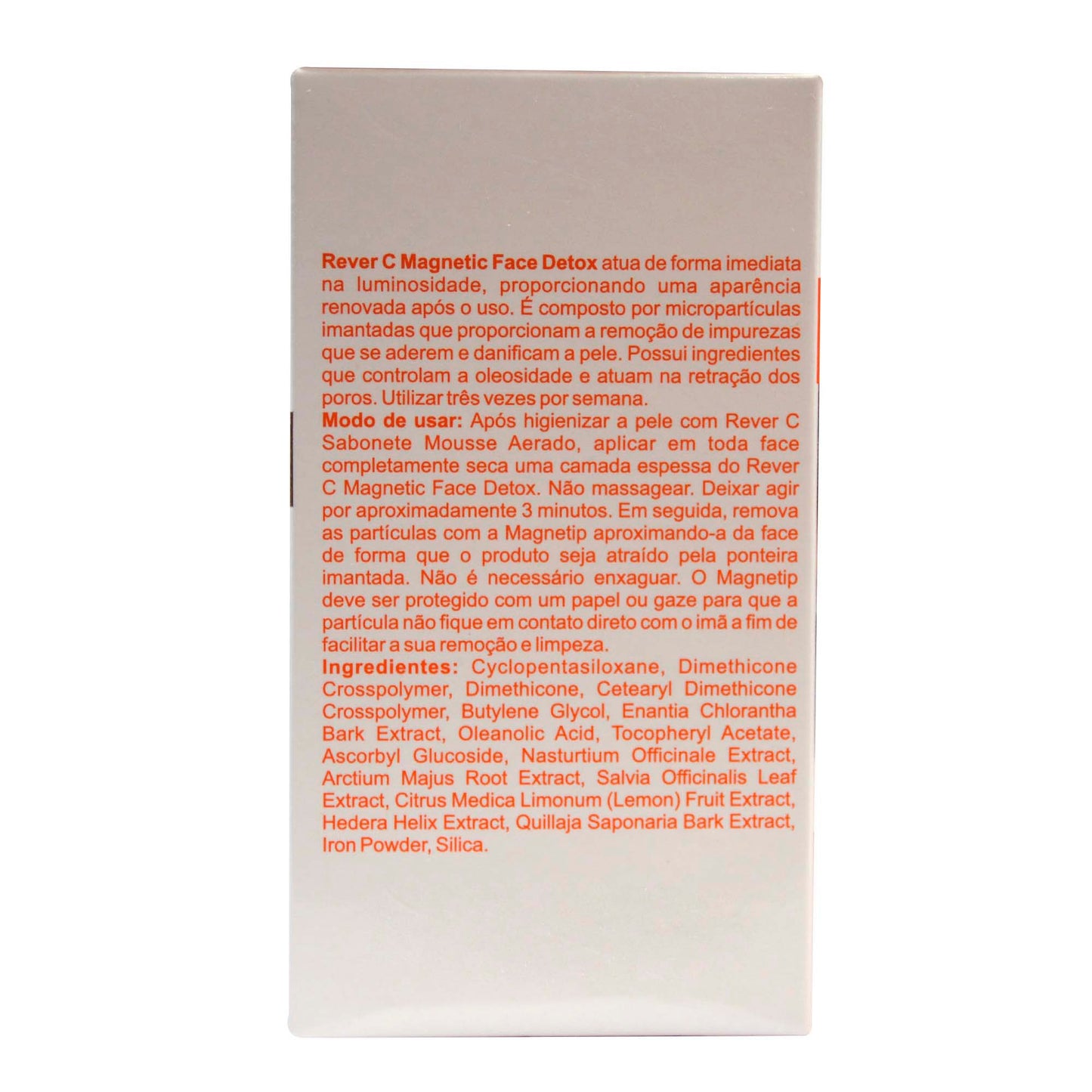 Máscara Facial Detox com Vitamina C Rever C Magnetic