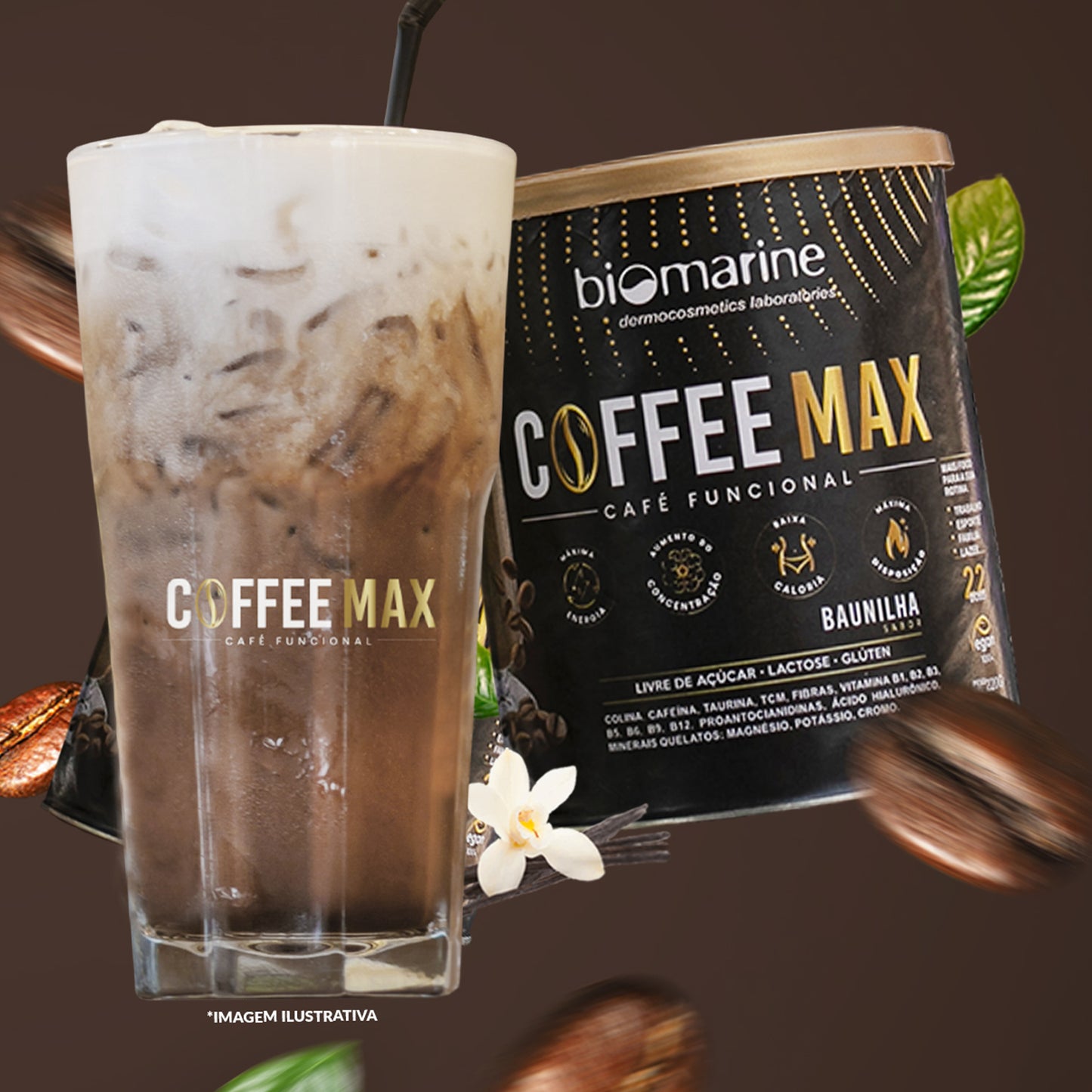 Bebida Suplemento em Pó Coffee Max 220g