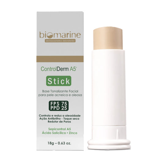 Protetor Solar Anti Acne Bastão Control Derm Stick FPS 75 18g