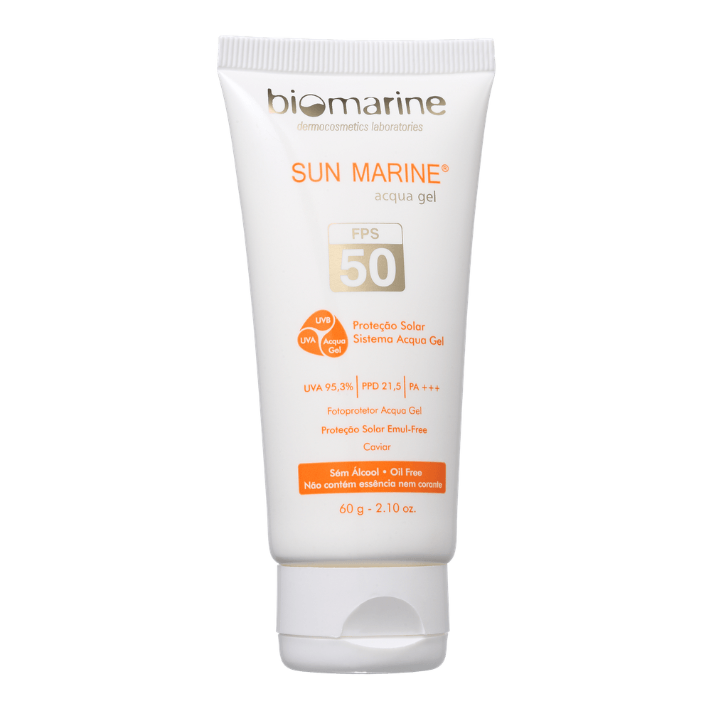 Gel Protetor Solar Facial Sun Marine Acqua FPS 50 60g