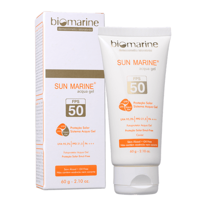 Gel Protetor Solar Facial Sun Marine Acqua FPS 50 60g