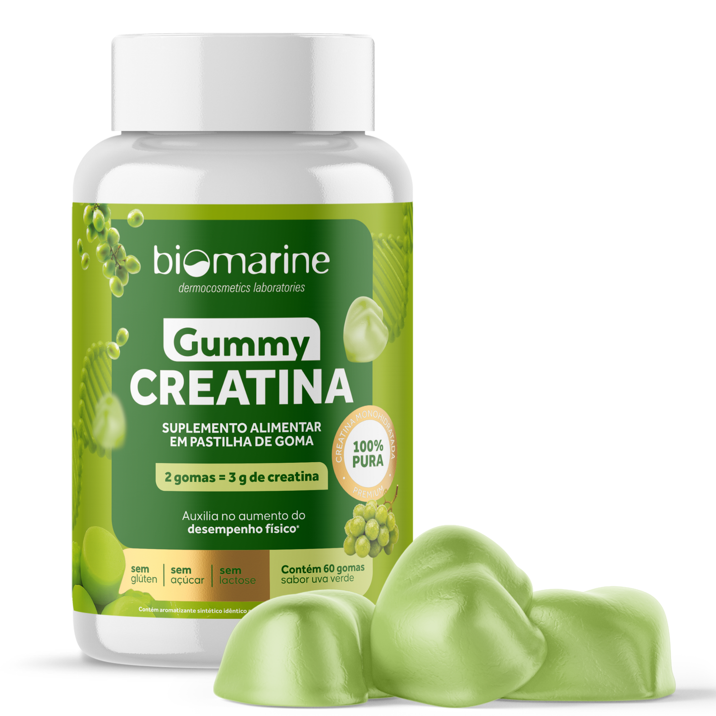 Combo Natal Gummy Creatina 100% Pura. Lançamento