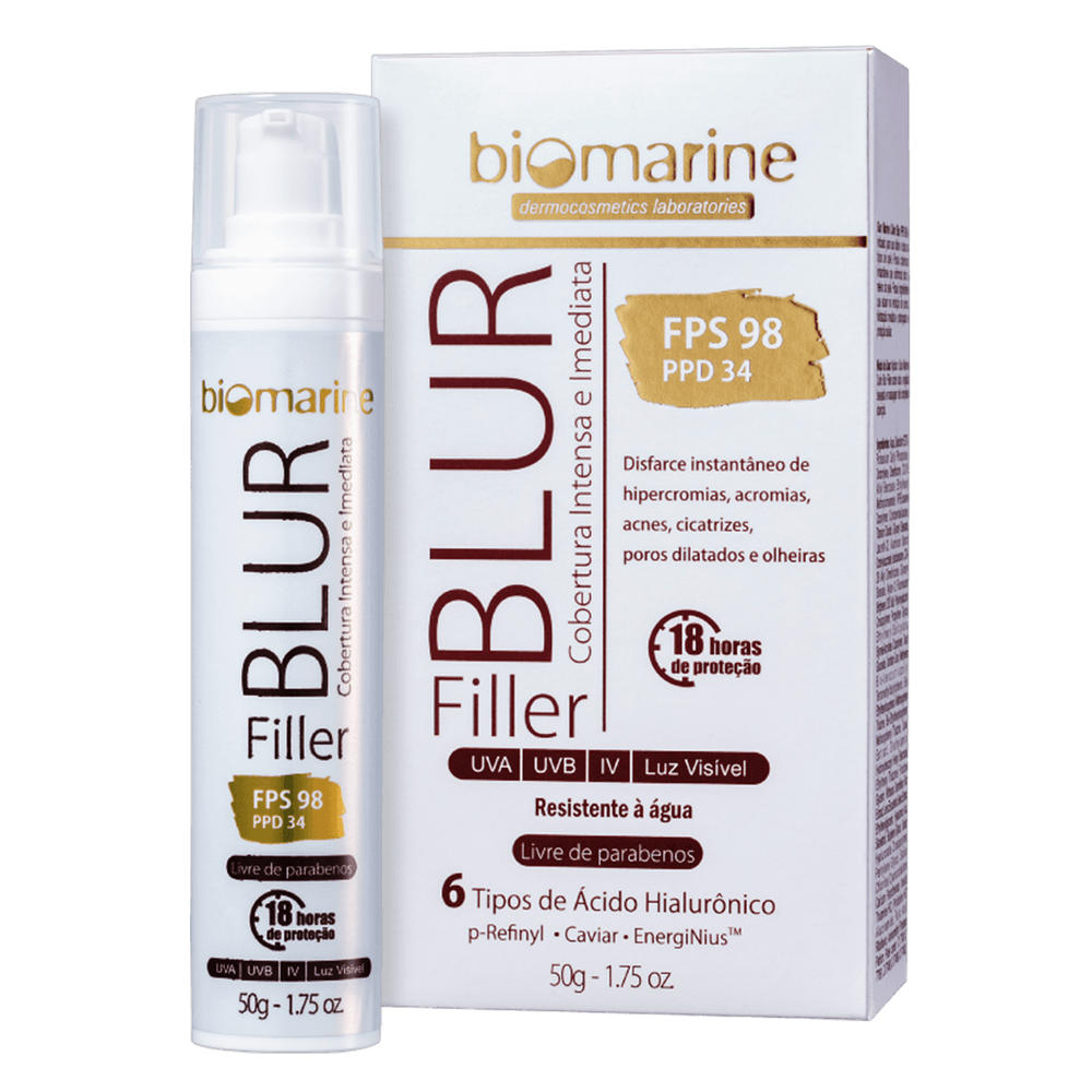 Combo mês dos Namorados Protetor Solar com Cor Blur Filler FPS 98 + Sérum Renovador Microespículas