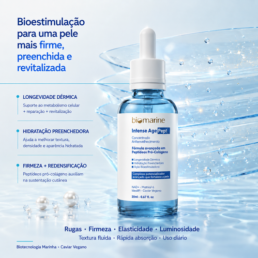 Intense Age Fluid Anti-Idade com Peptídeos Pró-Colágeno e NAD+ 20ml
