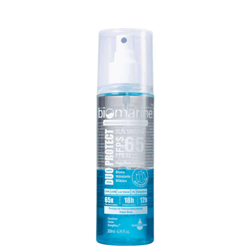 Protetor Solar Bifásico Sun Marine Duo Protect FPS 65 200ml