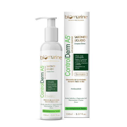 Sabonete Liquido Facial Anti Acne Control Derm A5 150ml