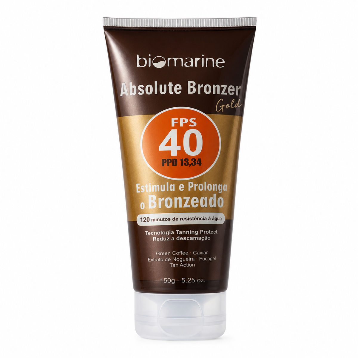 Protetor e Bronzeador Corporal Sun Marine FPS 40 Absolute Bronze 150g