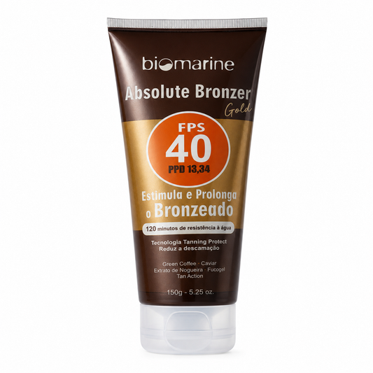 Protetor e Bronzeador Corporal Sun Marine FPS 40 Absolute Bronze 150g