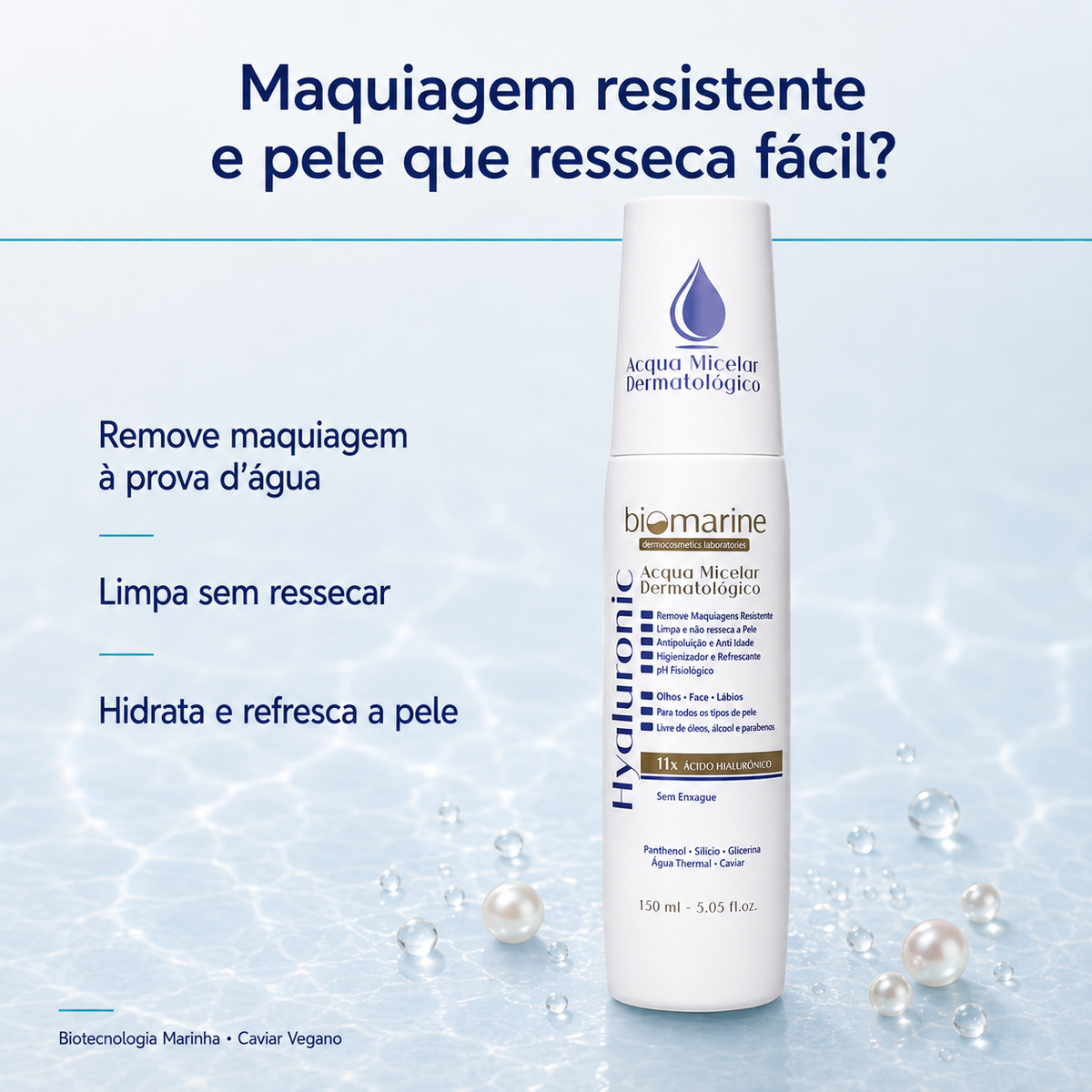 Água Micelar com Ácido Hialurônico Hyaluronic 150 ml