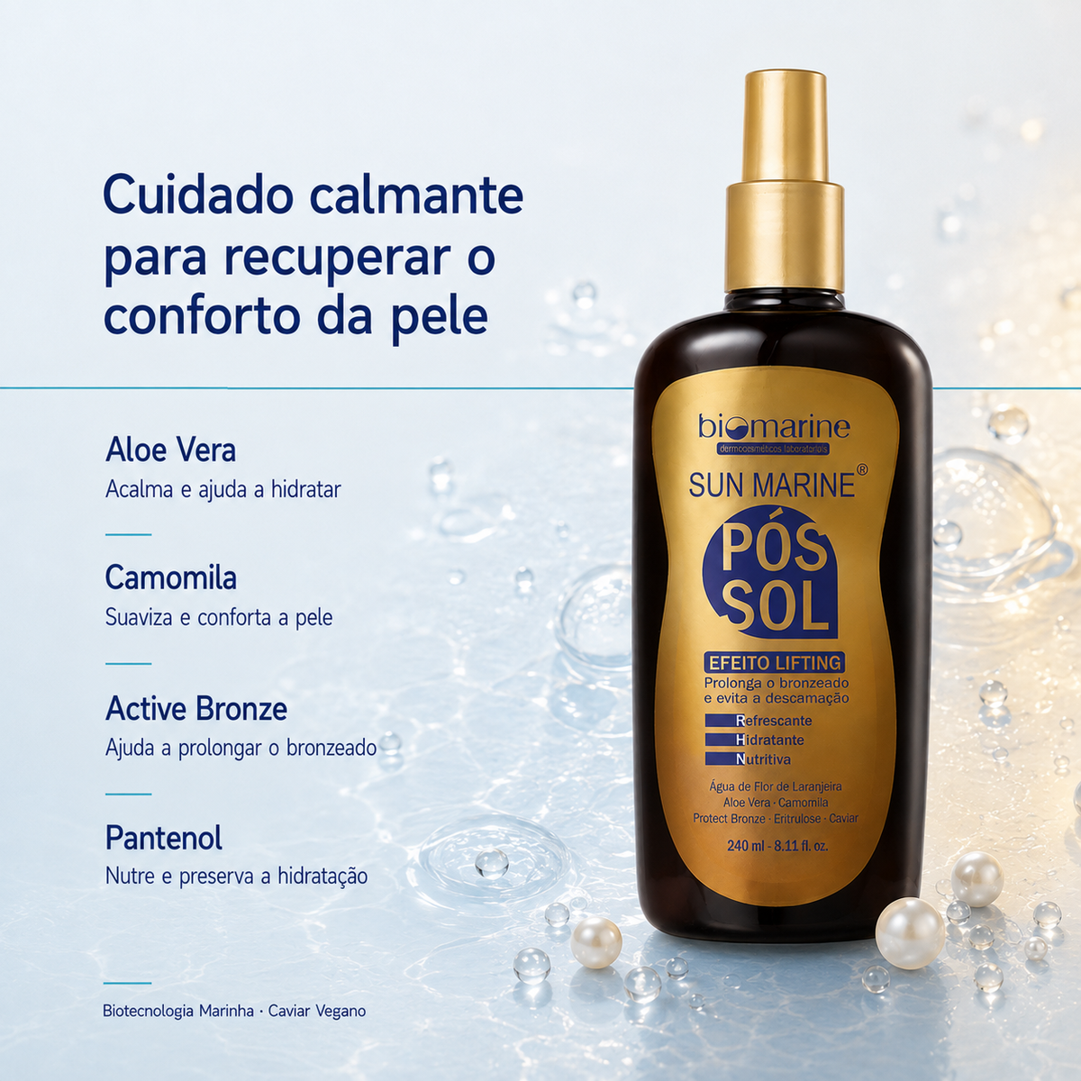 Loção Pós Sol Sun Marine 240ml