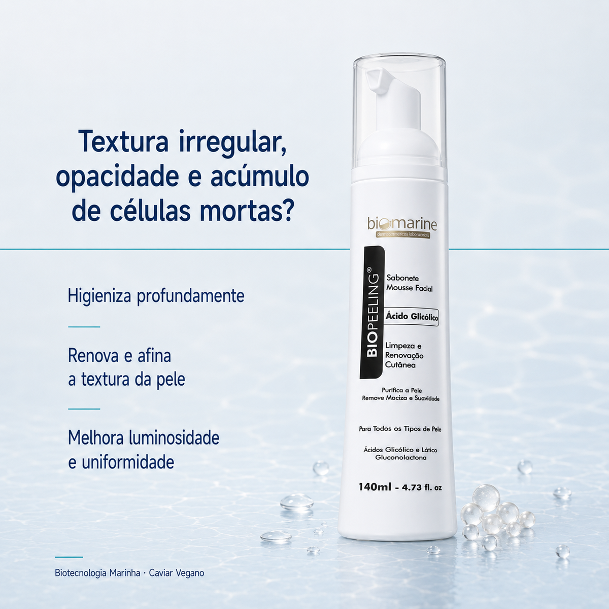 Sabonete Facial Ácido Glicólico Biopeeling 140ml