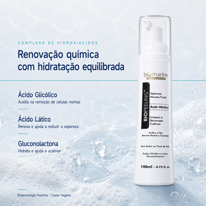 Sabonete Facial Ácido Glicólico Biopeeling 140ml
