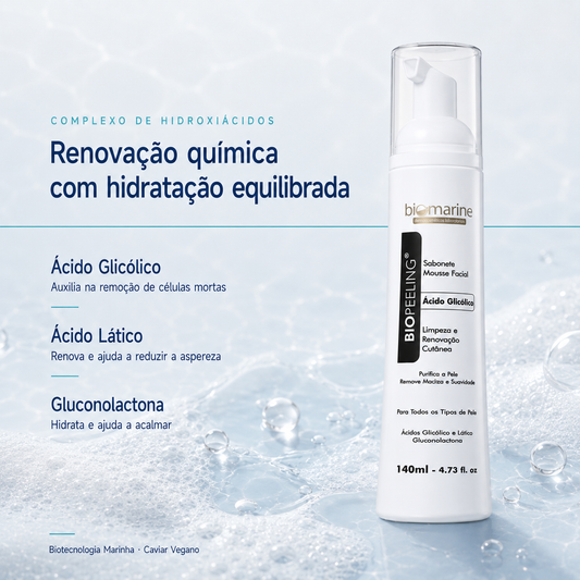 Sabonete Facial Ácido Glicólico Biopeeling 140ml