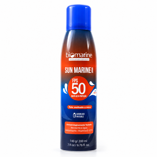 Protetor Solar Aerosol Sun Marine FPS 50 140ml