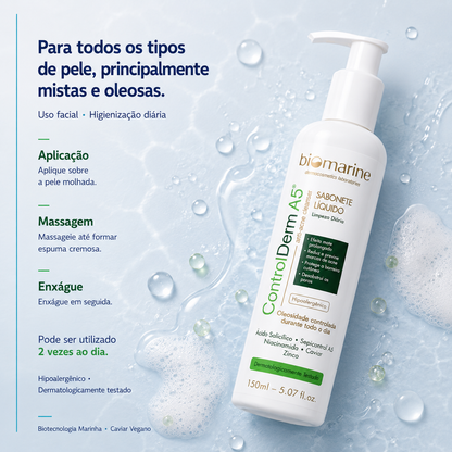 Sabonete Liquido Facial Anti Acne Control Derm A5 150ml