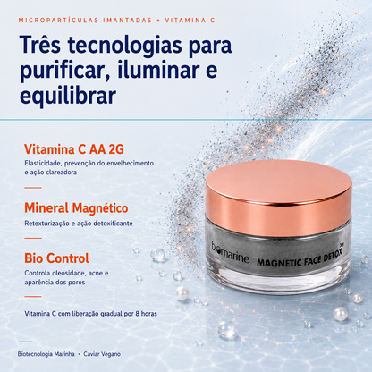 Máscara Facial Detox com Vitamina C Rever C Magnetic