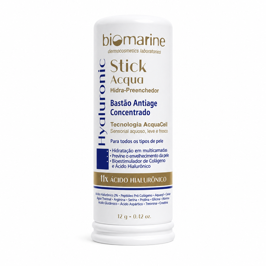 Hidratante Facial em Bastão Hyaluronic Stick Acqua 12g