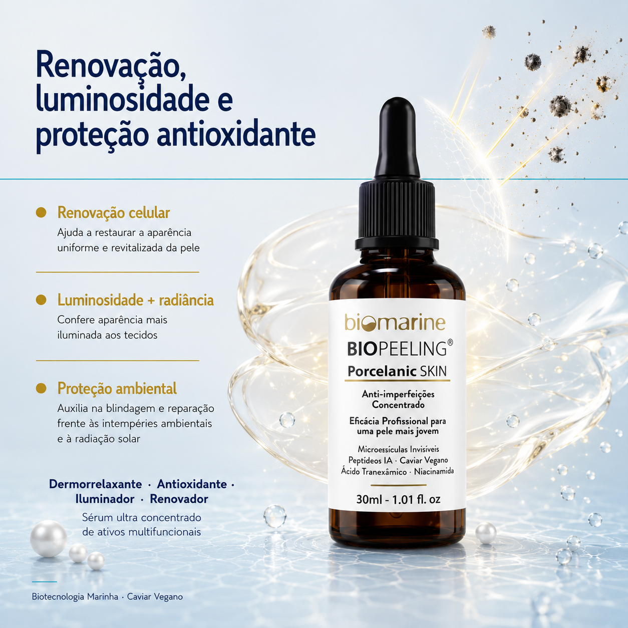 Sérum Renovador Microespículas Biopeeling Porcelanic Skin 30ml