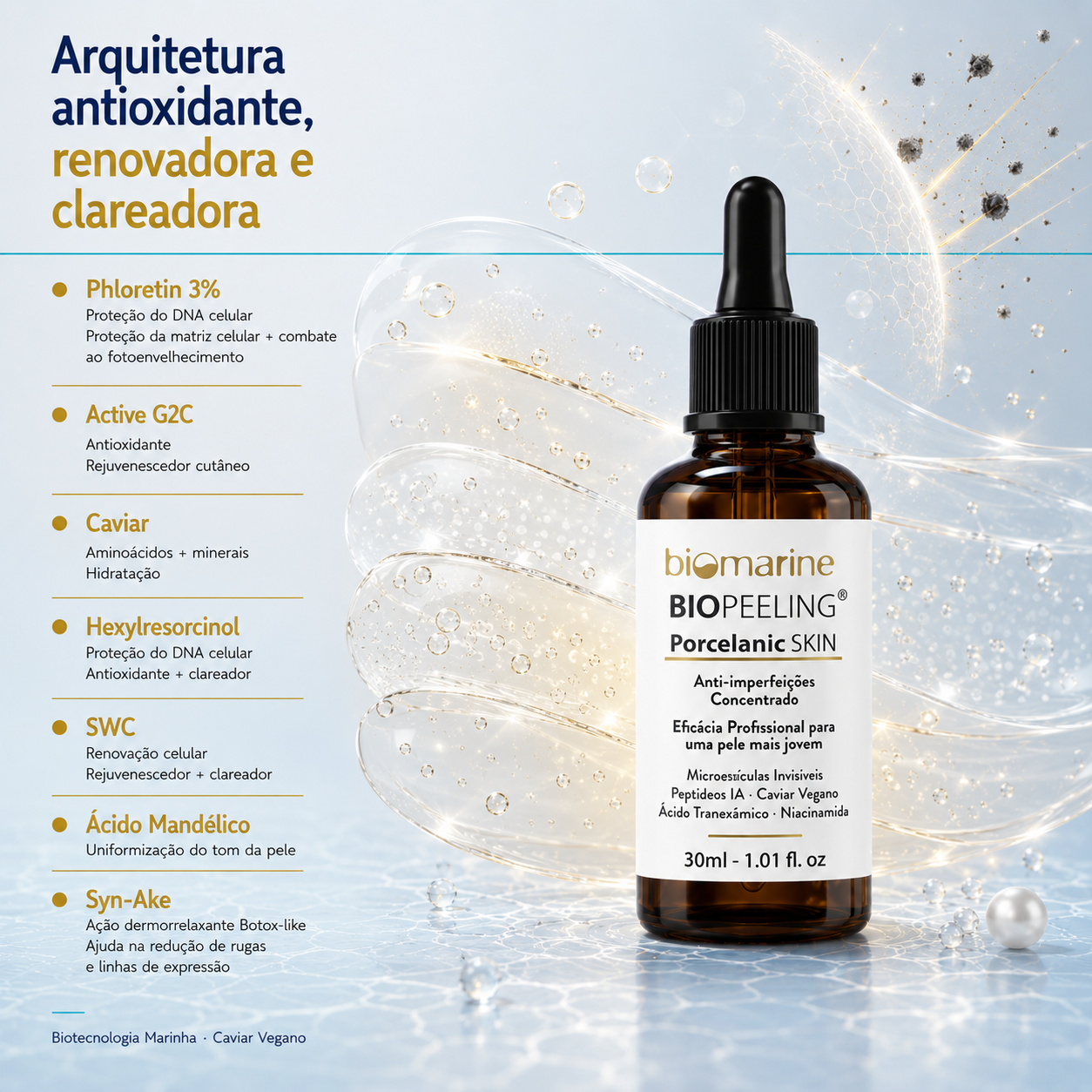 Sérum Renovador Microespículas Biopeeling Porcelanic Skin 30ml
