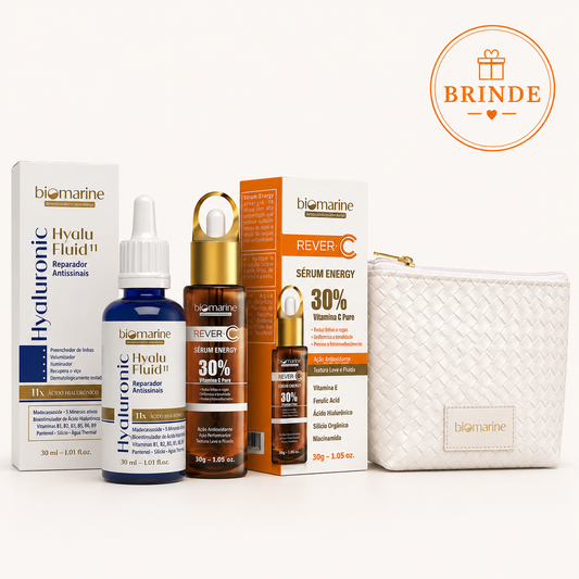 Combo Pele Luminosa com Vitamina C 30% & Hidratação 11x Ácido Hialurônico