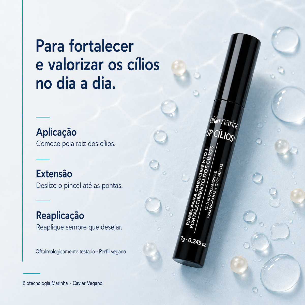 Rímel para Crescimento e Fortalecimento dos Fios Up Cílios 7g