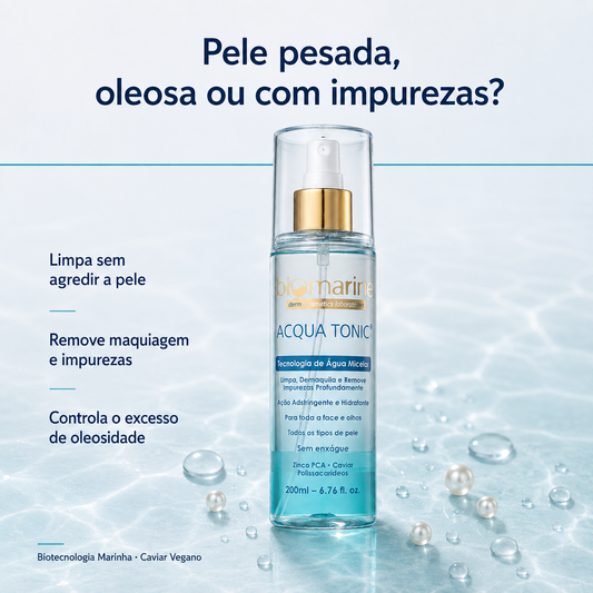 Tônico Demaquilante Acqua Tonic Micelar 200ml