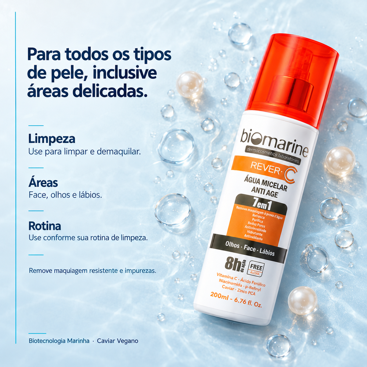 Água Micelar com Vitamina C Rever C