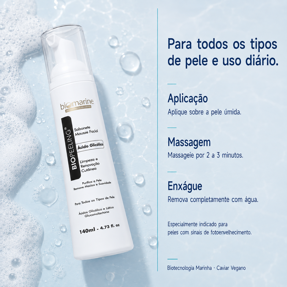 Sabonete Facial Ácido Glicólico Biopeeling 140ml
