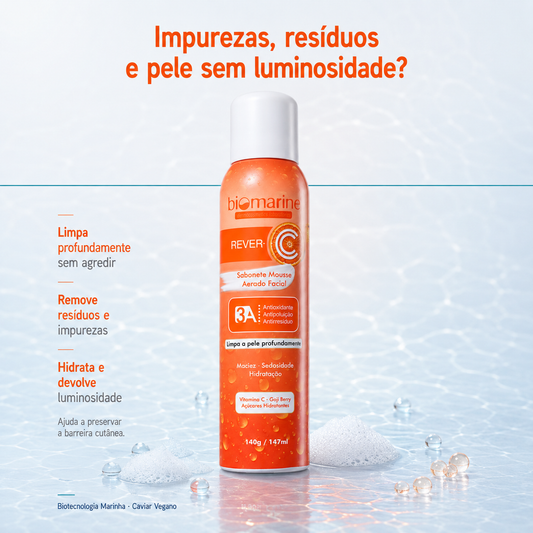 Sabonete Facial com Vitamina C Rever C Mousse 147ml