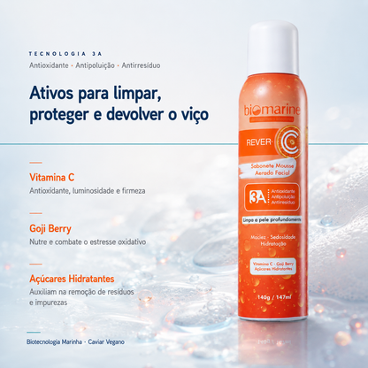 Sabonete Facial com Vitamina C Rever C Mousse 147ml
