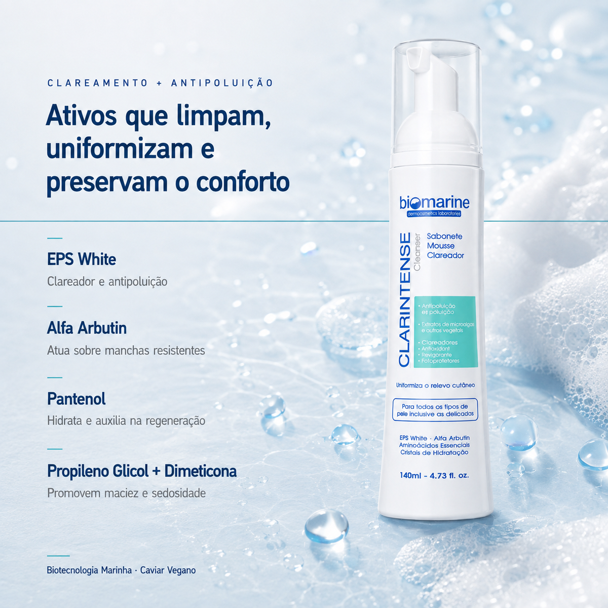 Sabonete Facial Clareador Clarintense Cleanser 140ml
