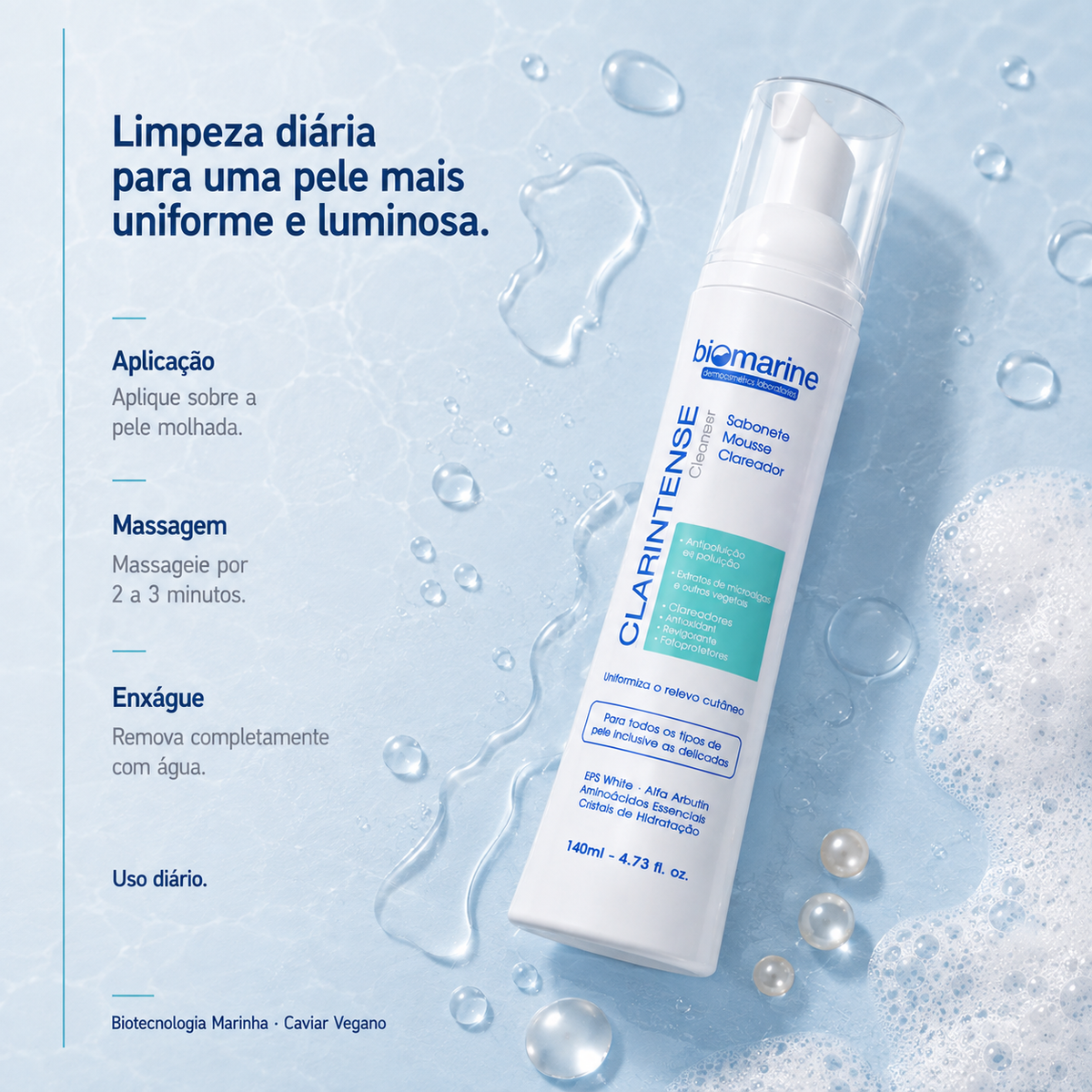 Sabonete Facial Clareador Clarintense Cleanser 140ml