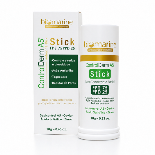 Protetor Solar Anti Acne Bastão Control Derm Stick FPS 75 - 18g