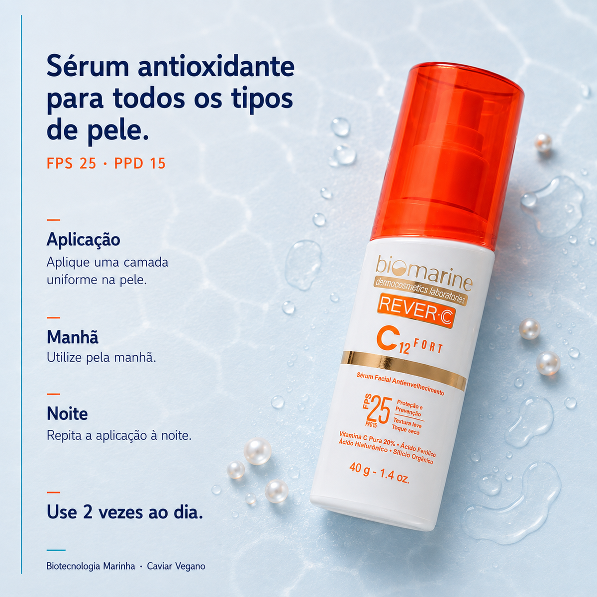 Sérum Anti-Idade Vitamina C ReverC C12 Fort 40g