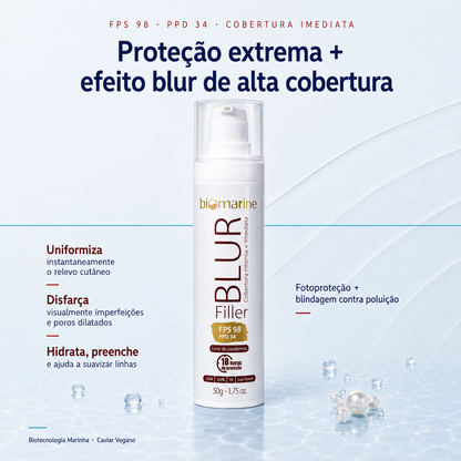 Protetor Solar com Cor Blur Filler FPS 98 - 50g