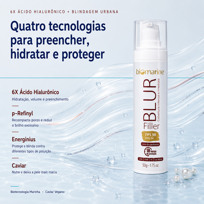 Protetor Solar com Cor Blur Filler FPS 98 - 50g