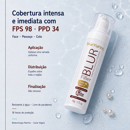 Protetor Solar com Cor Blur Filler FPS 98 - 50g