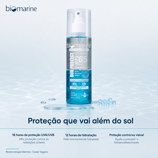 Protetor Solar Bifásico Sun Marine Duo Protect FPS 65 200ml