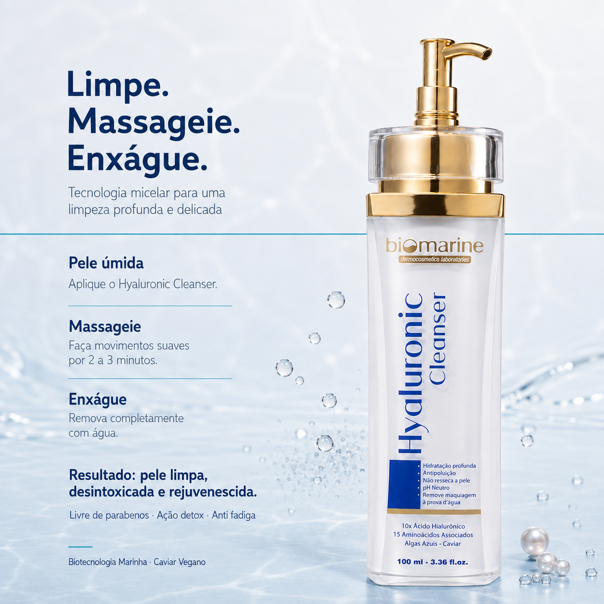 Sabonete Facial Ácido Hialurônico Hyaluronic Cleanser  100ml