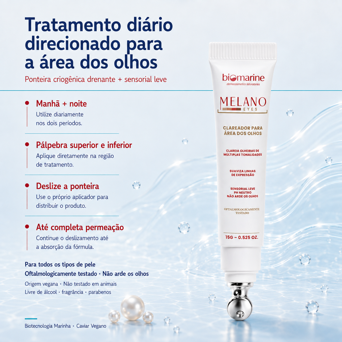 Clareador para Área dos Olhos Melano Eyes 15g