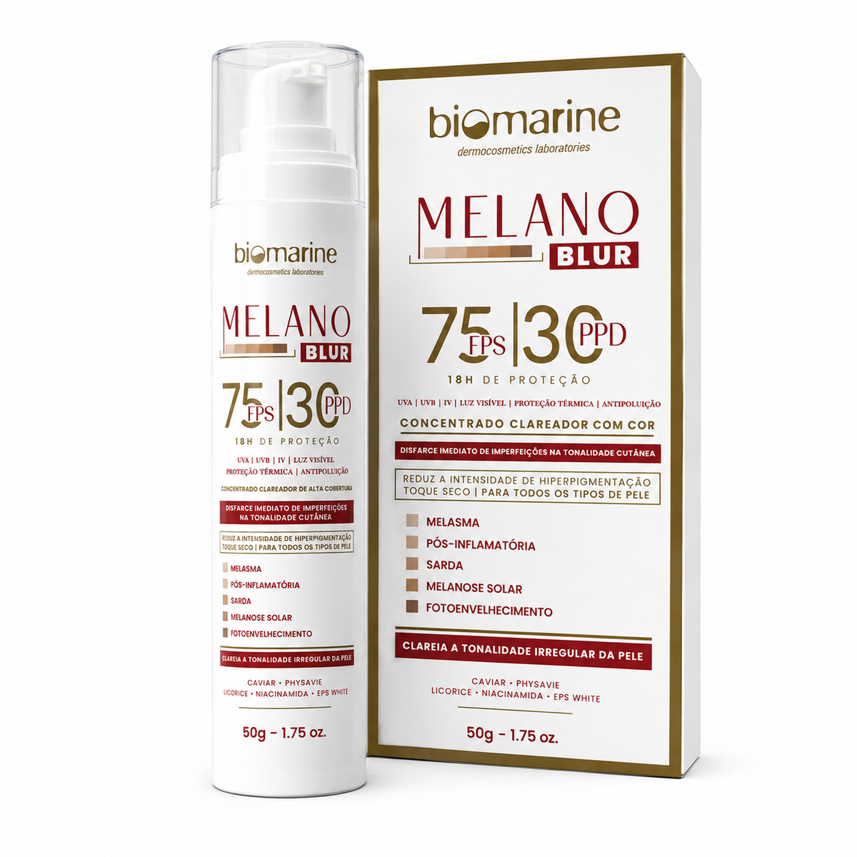 Protetor Solar com Cor Melano Blur FPS 75