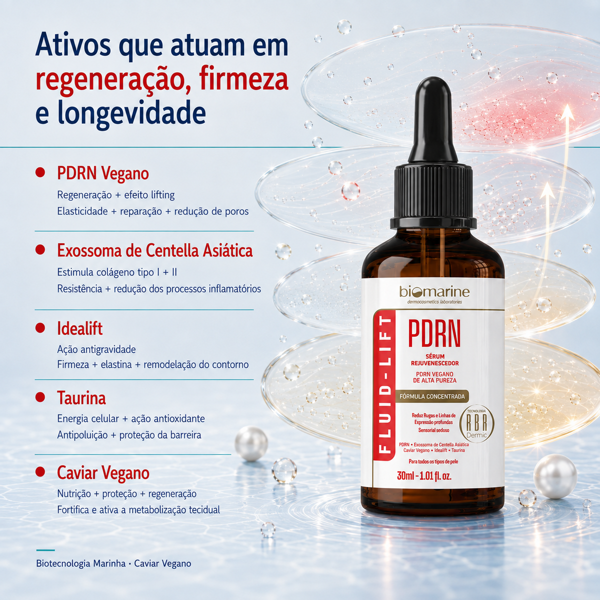 Sérum Facial Rejuvenescedor PDRN Fluid Lift 30ml