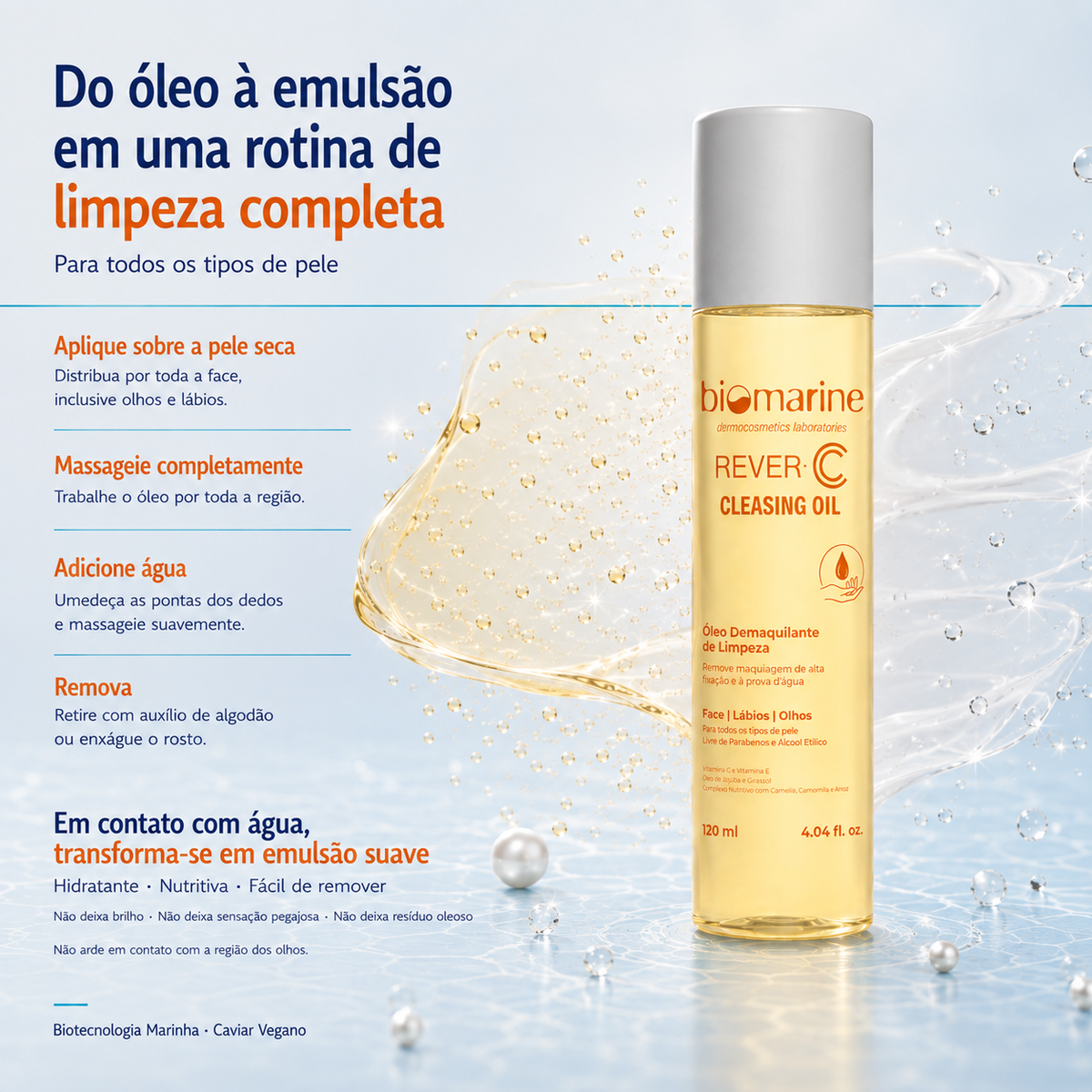 Óleo de Limpeza Facial Rever C Cleasing Oil 120ml