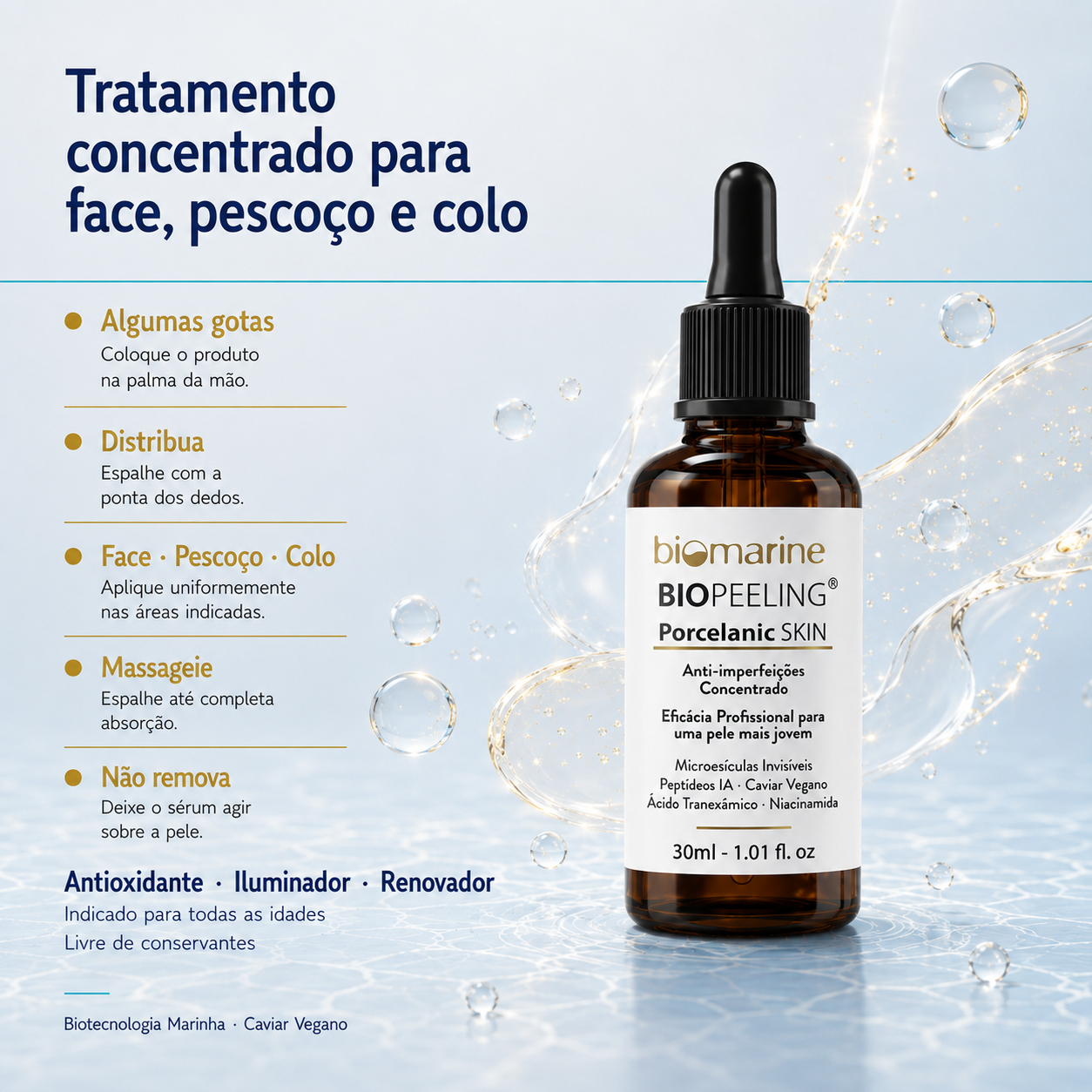 Sérum Renovador Microespículas Biopeeling Porcelanic Skin 30ml
